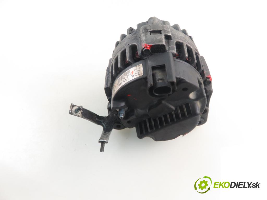 VW POLO (9N_) HB 2004 47,00 1.2 12V 64 - AZQ 1198,00 Alternátor 03D903025J ; SG9B057 (Alternátor)