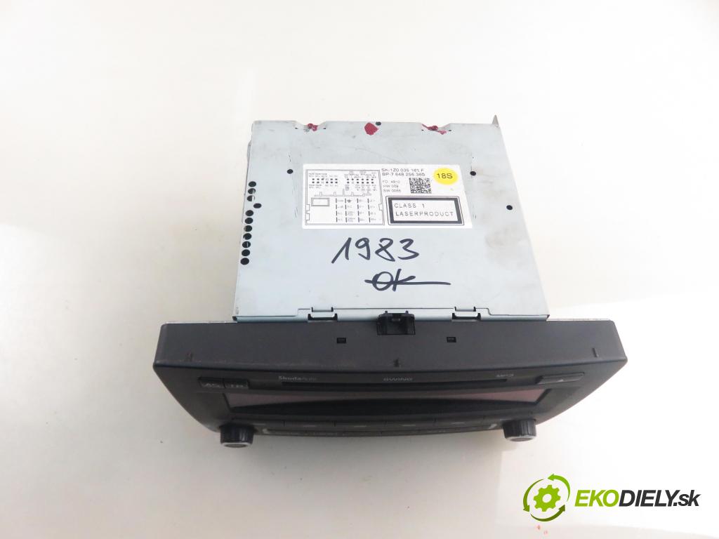 SKODA OCTAVIA II (1Z3) LIFTBACK 2008 75,00 1.6 - BSE 1595,00 RADIO CD 1Z0035161F