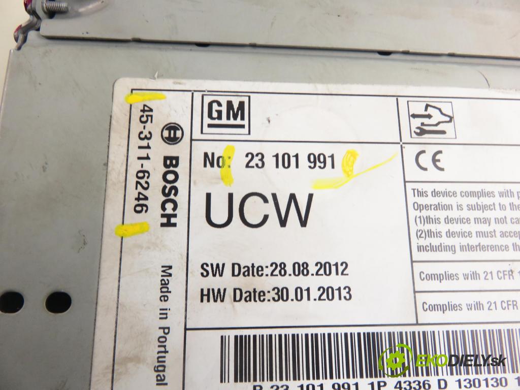 OPEL ASTRA J Sports Tourer (P10) KOMBI 2013 96,00 1.7 CDTI 131 1686,00 RADIO CD 23101991 ; 453116246