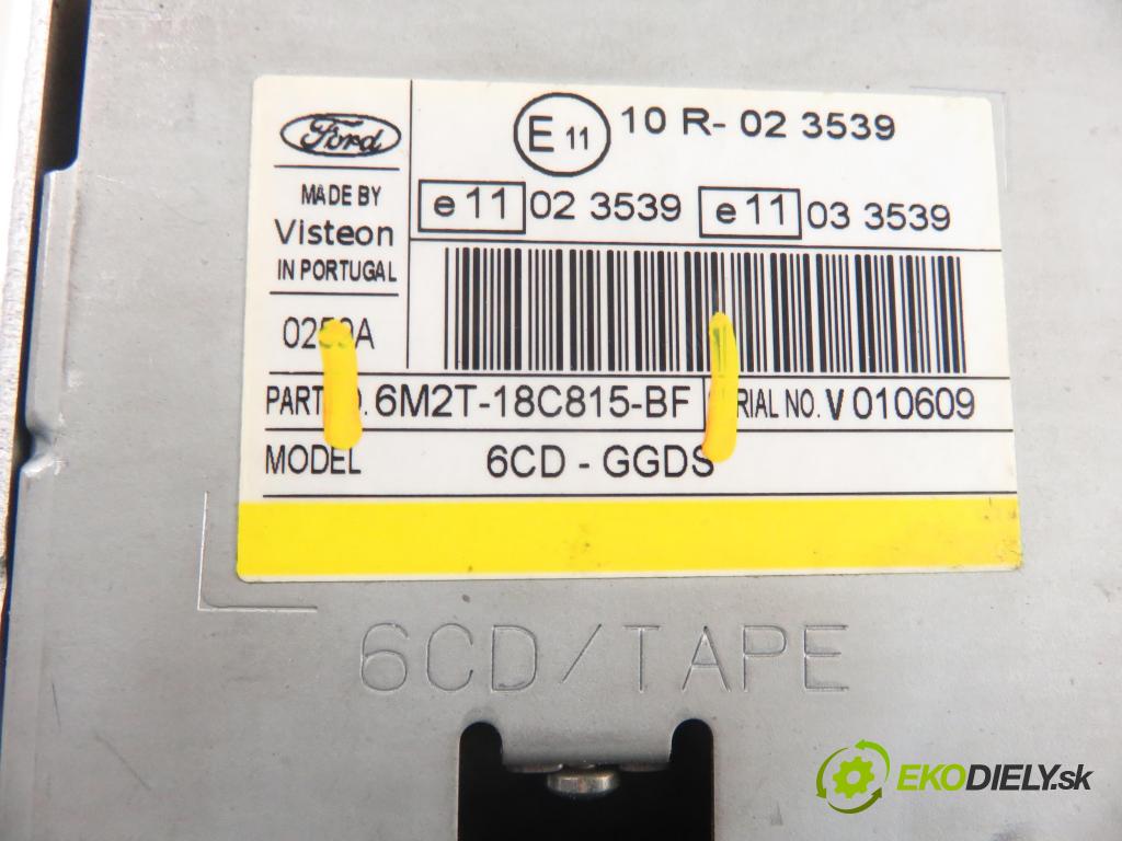 FORD S-MAX (WA6) MINIVAN 2007 92,00 1.8 TDCi 125 - QYWA 1753,00 RADIO CD 6M2T18C815BF