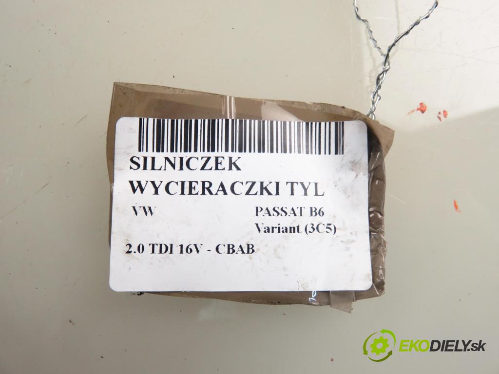 VW PASSAT B6 Variant (3C5) KOMBI 2008 103,00 2.0 TDI CR 16V 140 - CBAB 1968,00 Motorček stierače zadné 3C9955711A ; 53032812