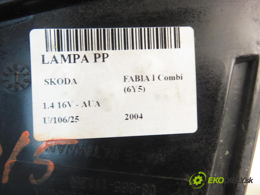 SKODA FABIA I Combi (6Y5) KOMBI 2004 55,00 1.4 16V - AUA 1390,00 světlo PP