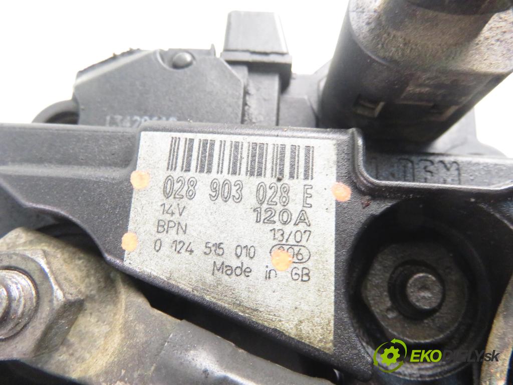 SKODA ROOMSTER (5J) KOMBIVAN 2007 77,00 1.9 TDI - BSW 1896,00 Alternátor 028903028E ; 0124515010 (Alternátor)