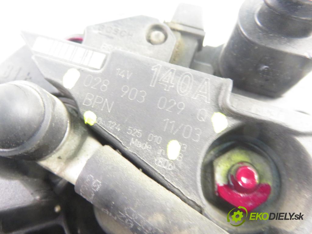AUDI A4 (8E2, B6) SEDAN 2003 96,00 1.9 TDI quattro - AVF 1896,00 Alternátor 028903029Q ; 0124525010 (Alternátor)