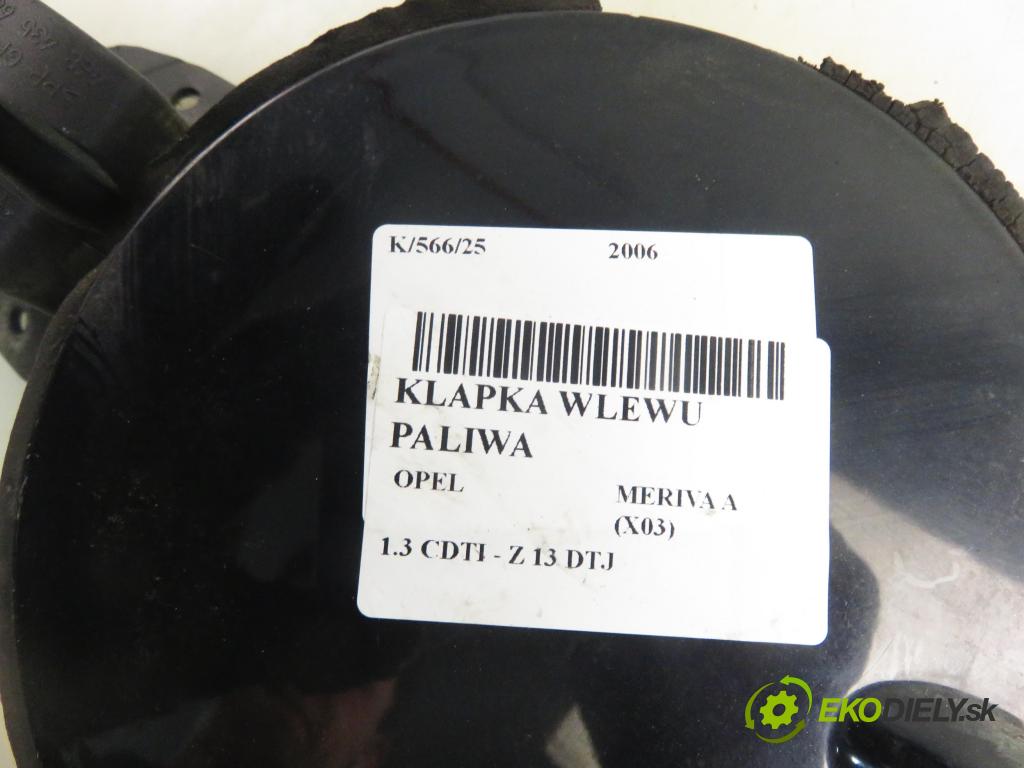 OPEL MERIVA A nadwozie wielkoprzestrzenne (MPV) (X03) HB 2006 55,00 1.3 CDTI - Z 13 DTJ 1248,00 Dvierka nádrže paliva 13230620 (Kľučka dverí ostatné)