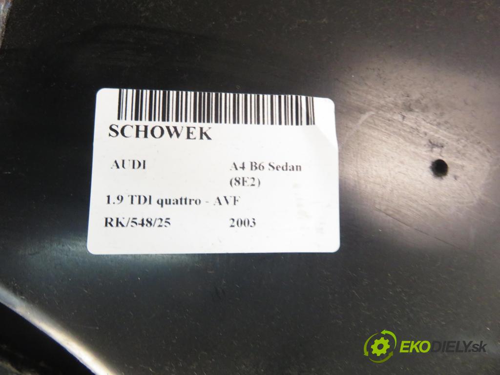 AUDI A4 (8E2, B6) SEDAN 2003 96,00 1.9 TDI quattro - AVF 1896,00 Priehradka, kastlík 8E1857035F