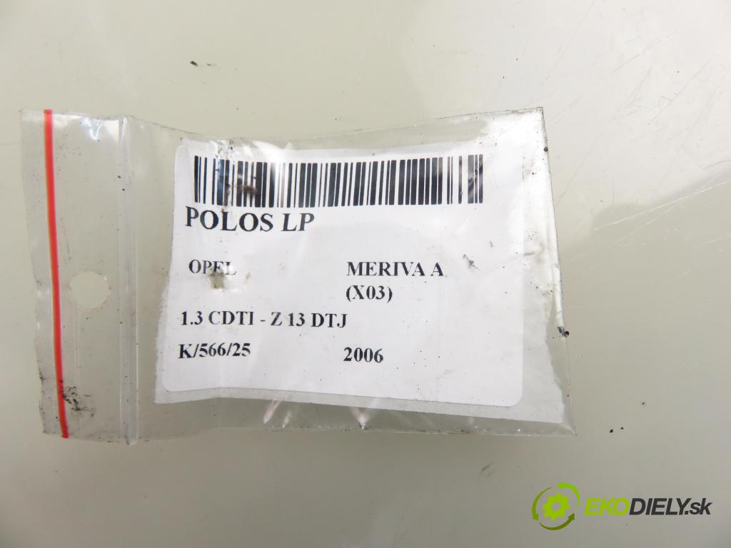 OPEL MERIVA A nadwozie wielkoprzestrzenne (MPV) (X03) HB 2006 55,00 1.3 CDTI - Z 13 DTJ 1248,00 Poloos LP