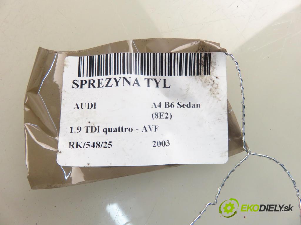 AUDI A4 (8E2, B6) SEDAN 2003 96,00 1.9 TDI quattro - AVF 1896,00 Pružina zadné 996951