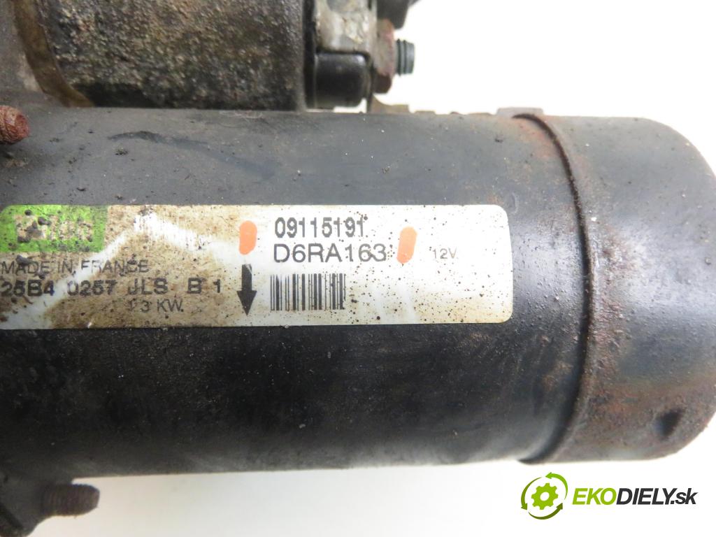 OPEL CORSA C (X01) HB 2004 55,00 1.2 16V 75 - Z 12 XE 1199,00 startér D6RA163 (Startér)