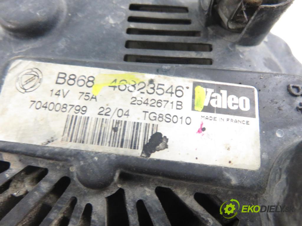 FIAT DOBLO nadwozie wielkoprzestrzenne (MPV) (119_, 223_) KOMBIVAN 2004 51,00 1.3 JTD 16V - 188 A9.000 1248,00 Alternátor 46823546 (Alternátor)
