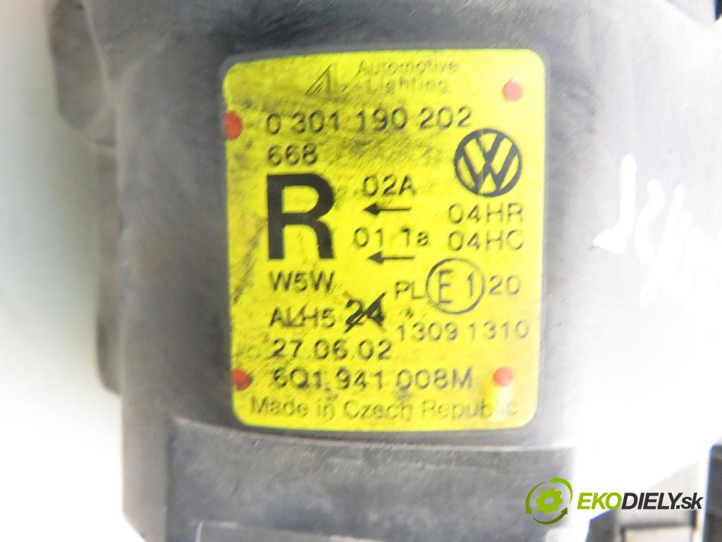 VW POLO (9N_) HB 2004 47,00 1.2 12V 64 - AZQ 1198,00 světlo PP 6Q1941008M ; 0301190202