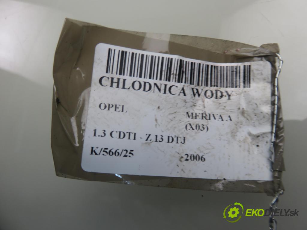 OPEL MERIVA A nadwozie wielkoprzestrzenne (MPV) (X03) HB 2006 55,00 1.3 CDTI - Z 13 DTJ 1248,00 chladič vody