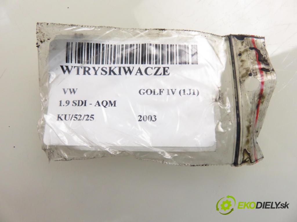 VW GOLF IV (1J1) HB 2003 50,00 1.9 SDI 68 - AQM 1896,00 Vstrekovacie ventily 038130202C ; 028130203F (Vstrekovací ventil)
