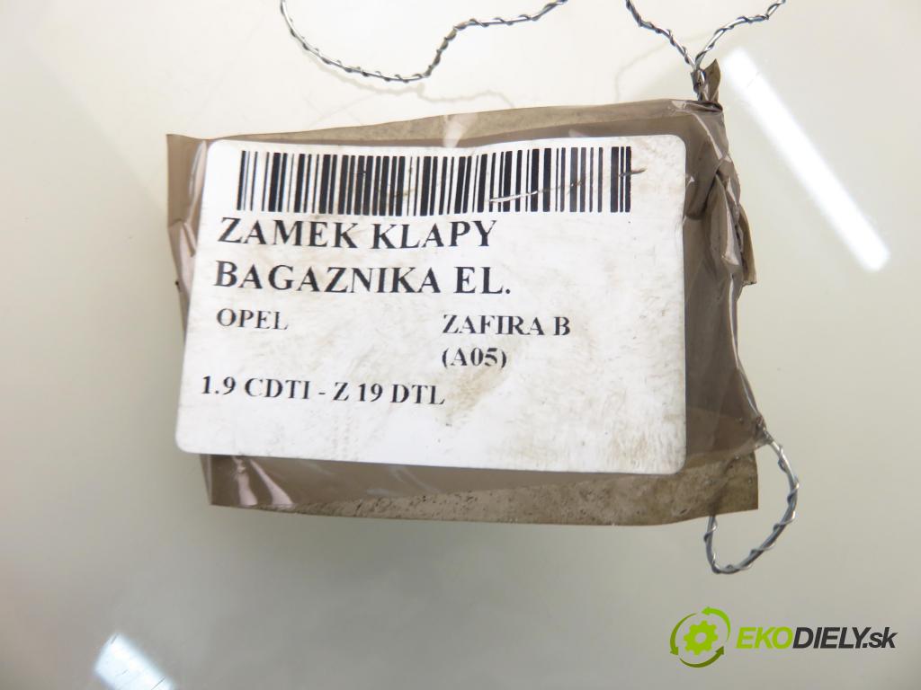 OPEL ZAFIRA B (A05) MINIVAN 2006 74,00 1.9 CDTI 8V 101 - Z 19 DTL 1910,00 zámok dveří kufr EL. 13117285