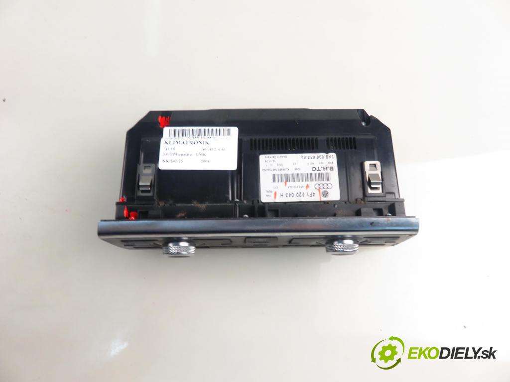 AUDI A6 (4F2, C6) SEDAN 2004 165,00 3.0 TDI quattro - BMK 2967,00 Panel kúrenia KLIMATRONIK 4F1820043H ; 4F0910043