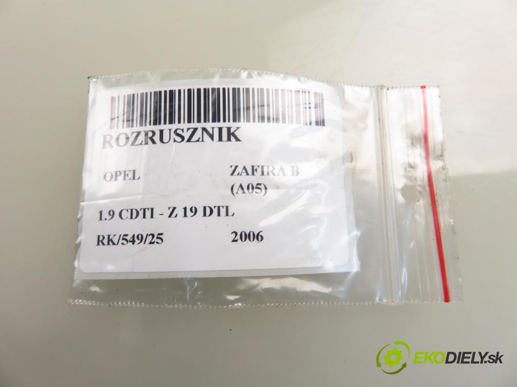 OPEL ZAFIRA B (A05) MINIVAN 2006 74,00 1.9 CDTI 8V 101 - Z 19 DTL 1910,00 Štartér S0186 (Štartér)