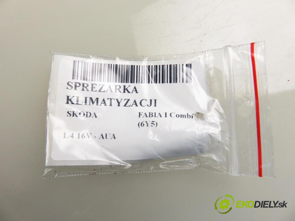 SKODA FABIA I Combi (6Y5) KOMBI 2004 55,00 1.4 16V - AUA 1390,00 KOMPRESOR: klimatizace 6Q0820803D (Kompresory)