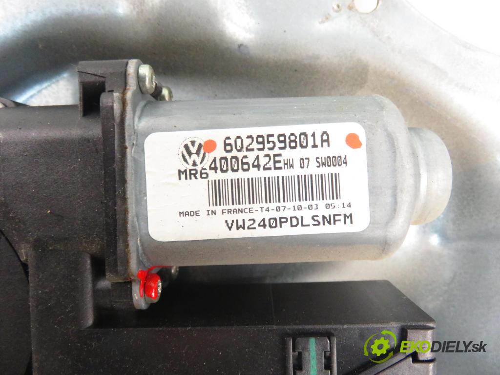 VW POLO (9N_) HB 2004 47,00 1.2 12V 64 - AZQ 1198,00 mechanismus oken PPE 6Q2959801A ; 6Q4837402H