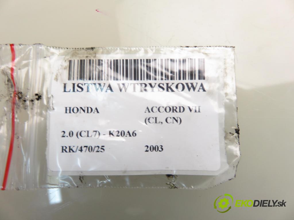 HONDA ACCORD VII (CL, CN) SEDAN 2003 114,00 2.0 (CL7) - K20A6 1998,00 Lišta vstrekovacia  (Vstrekovacia lišta)