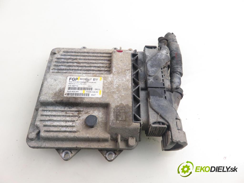OPEL MERIVA A nadwozie wielkoprzestrzenne (MPV) (X03) HB 2006 55,00 1.3 CDTI - Z 13 DTJ 1248,00 Riadiaca jednotka Motor 55198927BY ; 7160012402