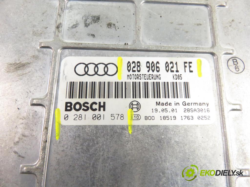 AUDI A4 (8D2, B5) SEDAN 1995 66,00 1.9 TDI - 1Z 1896,00 Riadiaca jednotka Motor 028906021FE ; 0281001578