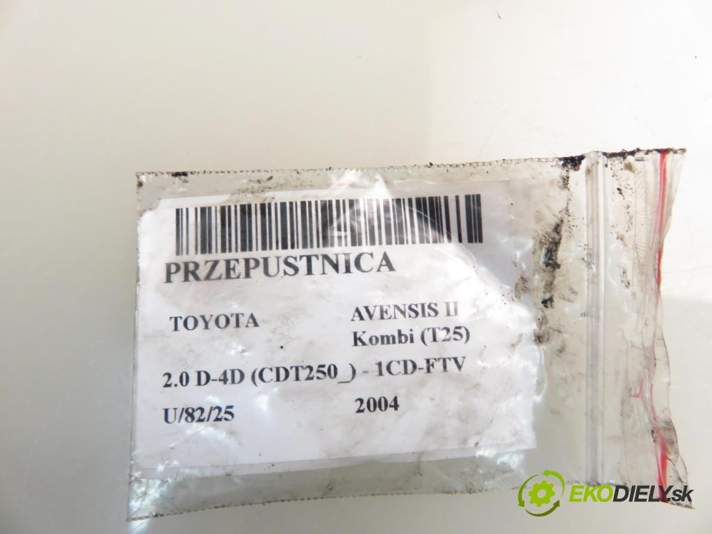 TOYOTA AVENSIS Kombi (_T25_) KOMBI 2004 85,00 2.0 D-4D 116 - 1CD-FTV 1995,00 Škrtiaca klapka 270203E30 (Škrtiaca klapka)