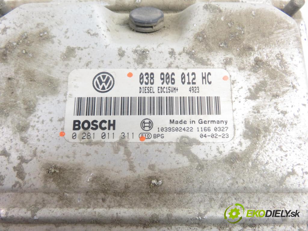 SKODA OCTAVIA I Combi (1U5) KOMBI 2004 81,00 1.9 TDI 110 - ASV 1896,00 Riadiaca jednotka Motor 038906012HC ; 0281011311