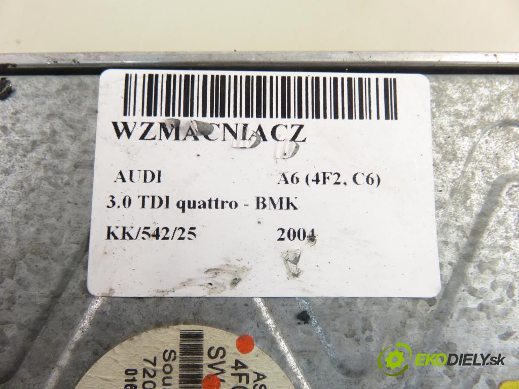 AUDI A6 (4F2, C6) SEDAN 2004 165,00 3.0 TDI quattro - BMK 2967,00 zesilovač 4F0035223 ; 4F0910223B (Zesilovače)