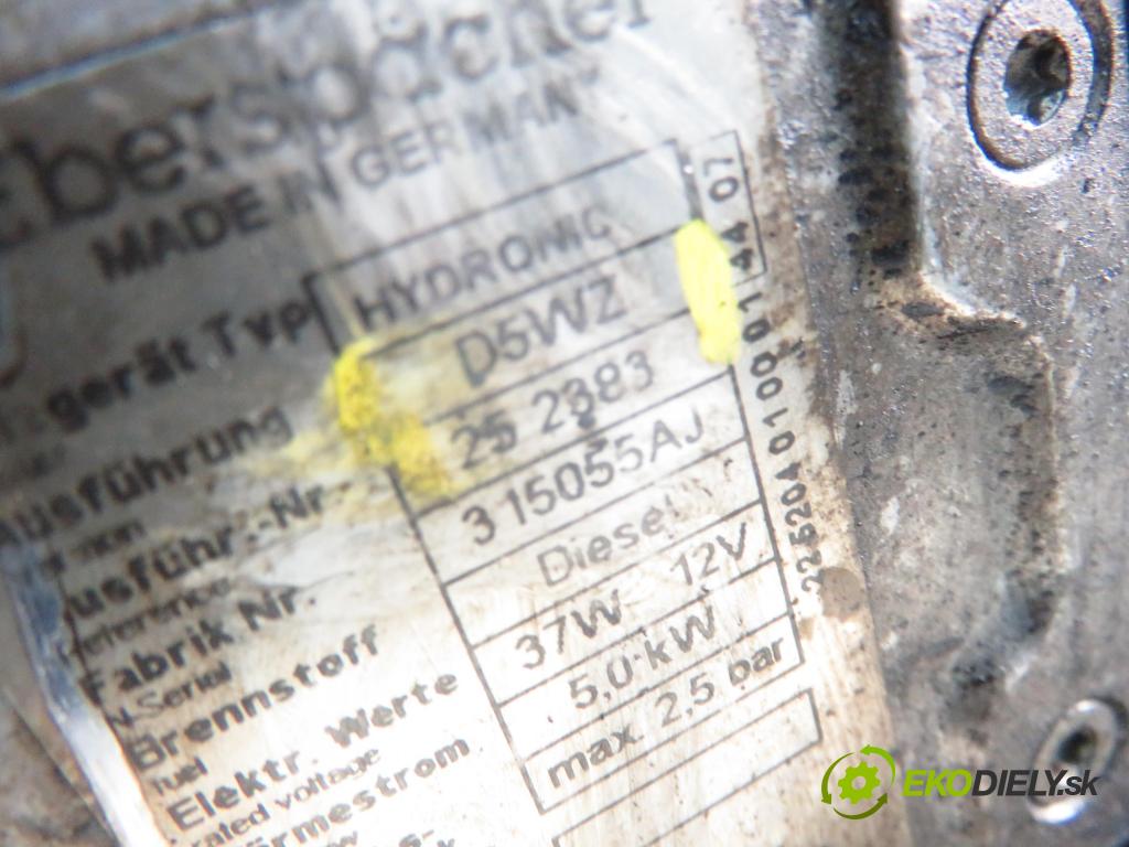 MAZDA 5 (CR19) MINIVAN 2006 105,00 2.0 MZR-CD 143 - RF7J 1998,00 Webasto 252383 ; D5WZ (Webasto ohřívače)