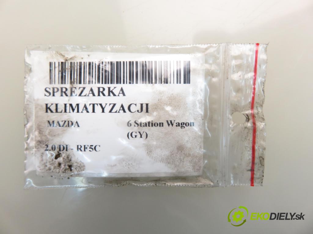 MAZDA 6 Station Wagon (GY) KOMBI 2003 89,00 2.0 DI 121 - RF5C 1998,00 KOMPRESOR: klimatizace H12A1AE4DC (Kompresory)