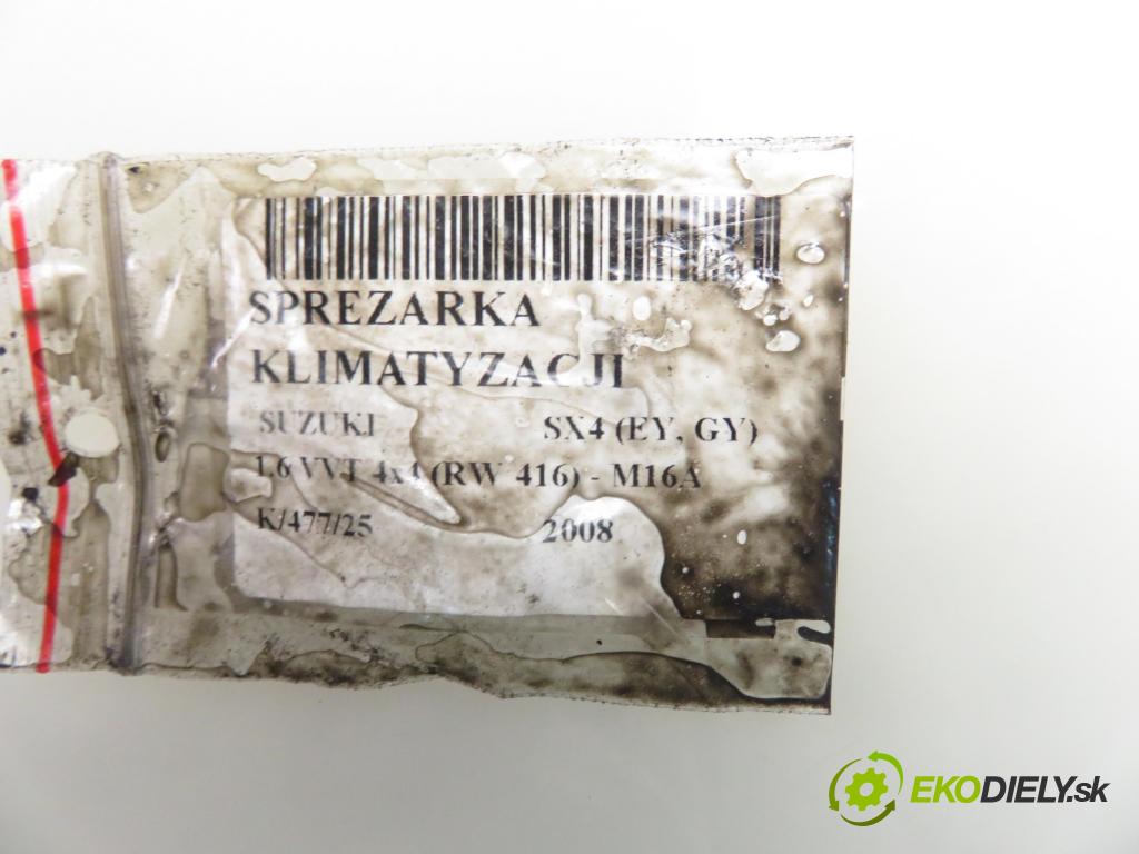 SUZUKI SX4 (EY, GY) CROSSOVER 2008 79,00 1.6 VVT 4x4 (RW 416) 107 - M16A 1586,00 KOMPRESOR: klimatizace AKC201A083A ; MSC60CAS (Kompresory)
