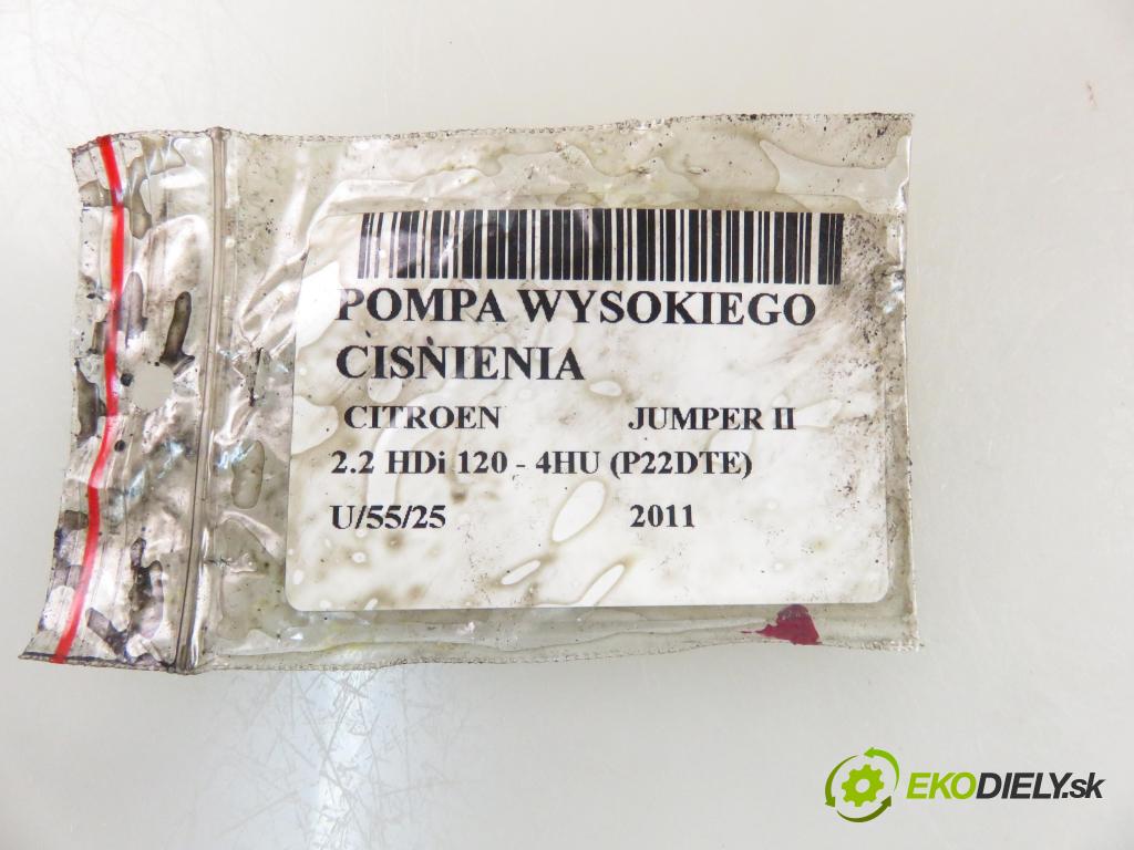 CITROEN JUMPER Skrzynia FURGON 2011 88,00 2.2 HDi 120 - 4HU (P22DTE) 2198,00 pumpa vysokého TLAK: 6C1Q9B395AE ; HU2940000403