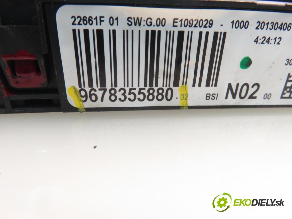 PEUGEOT 301 SEDAN 2013 85,00 1.6 VTi 115 - NFP (EC5) 1587,00 MODUL BSI 9678355880