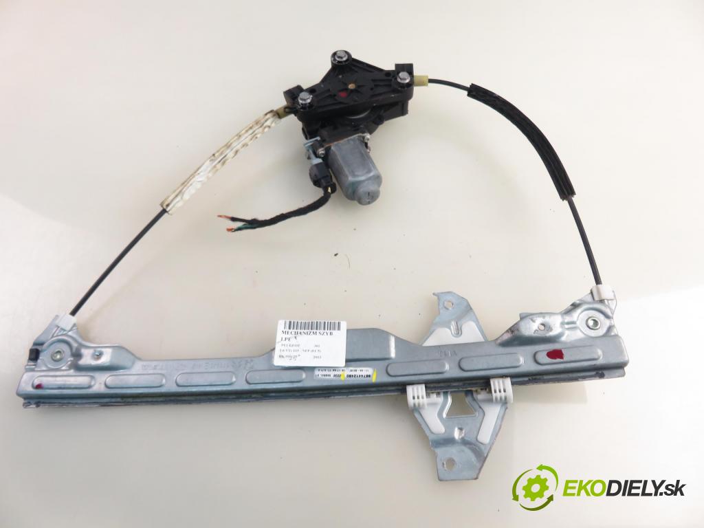 PEUGEOT 301 SEDAN 2013 85,00 1.6 VTi 115 - NFP (EC5) 1587,00 mechanismus oken 9674412480 ; 9677416980