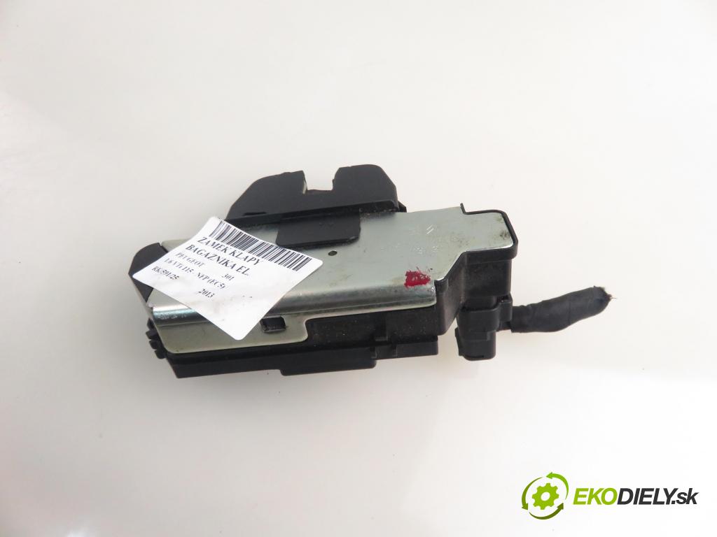 PEUGEOT 301 SEDAN 2013 85,00 1.6 VTi 115 - NFP (EC5) 1587,00 zámok dveří kufr EL. 9677220380