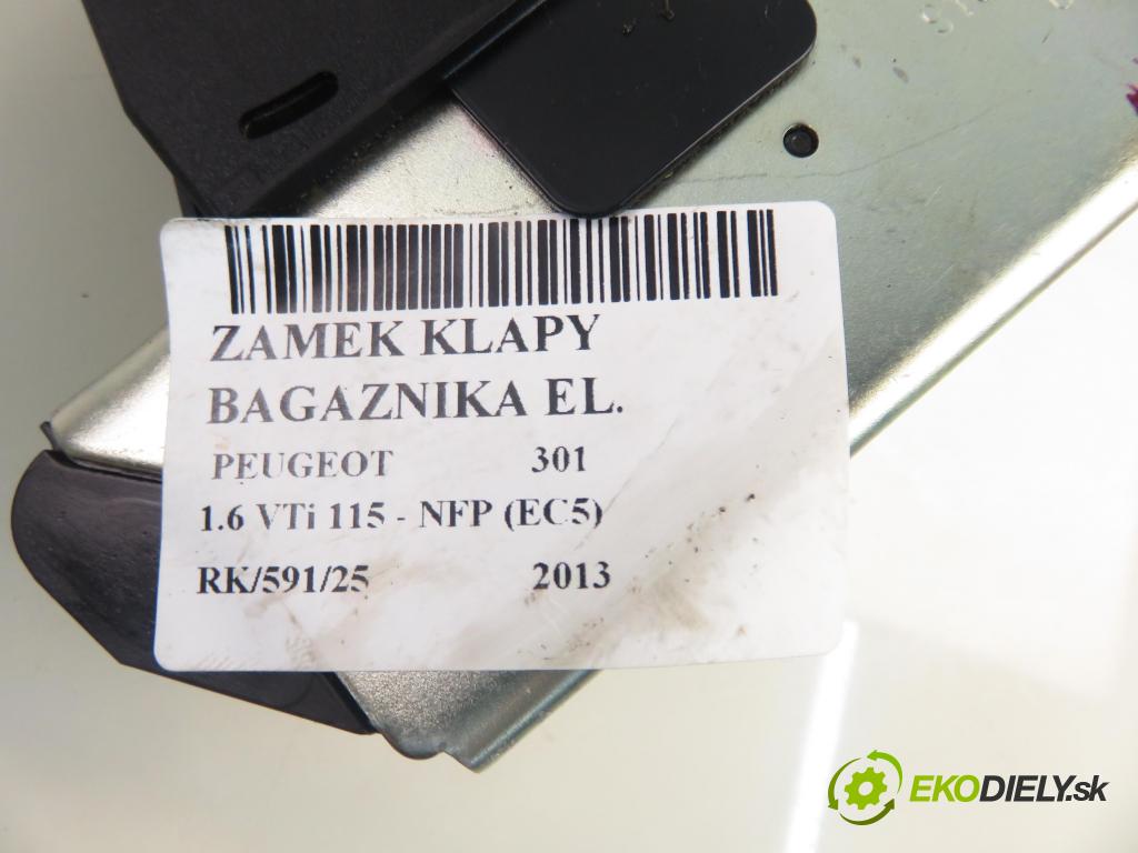PEUGEOT 301 SEDAN 2013 85,00 1.6 VTi 115 - NFP (EC5) 1587,00 zámok dveří kufr EL. 9677220380