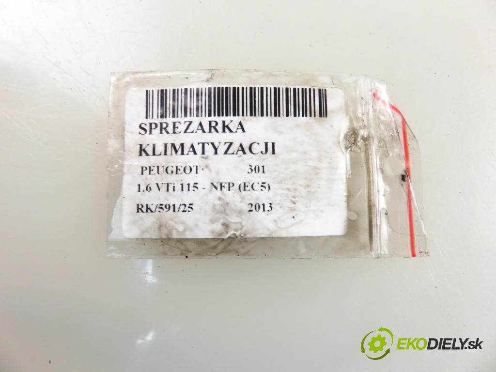 PEUGEOT 301 SEDAN 2013 85,00 1.6 VTi 115 - NFP (EC5) 1587,00 KOMPRESOR: klimatizace 9806599380 (Kompresory)