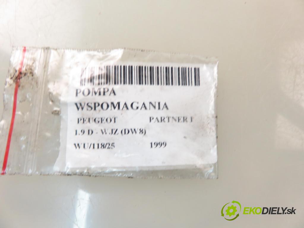 PEUGEOT PARTNER Combispace (5F) KOMBIVAN 1999 51,00 1.9 D - WJZ (DW8) 1868,00 Pumpa servočerpadlo 9631923680 ; 26068593 (Servočerpadlo, pumpa riadenia)