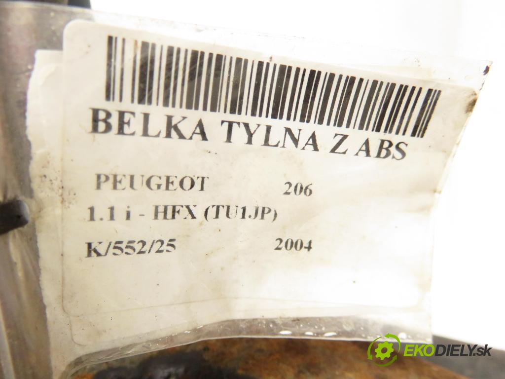 PEUGEOT 206 liftback (2A/C) HB 2004 440,00 1.1 i - HFX (TU1JP) 1124,00 výztuha zadní část ABS