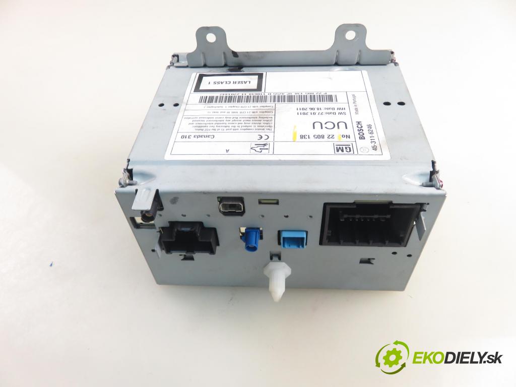 CHEVROLET ORLANDO (J309) MINIVAN 2012 120,00 2.0 D VCDi 163 - Z 20 D1 (LNP) 1998,00 RADIO CD 22805138