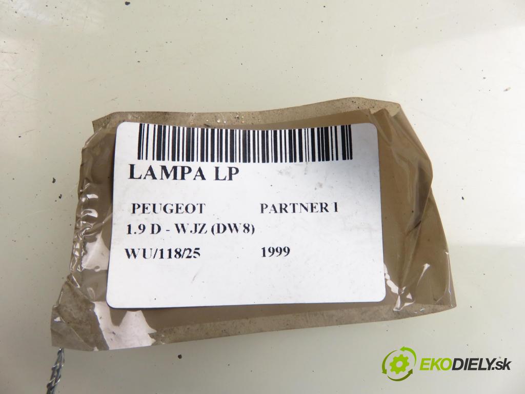 PEUGEOT PARTNER Combispace (5F) KOMBIVAN 1999 51,00 1.9 D - WJZ (DW8) 1868,00 světlo LP