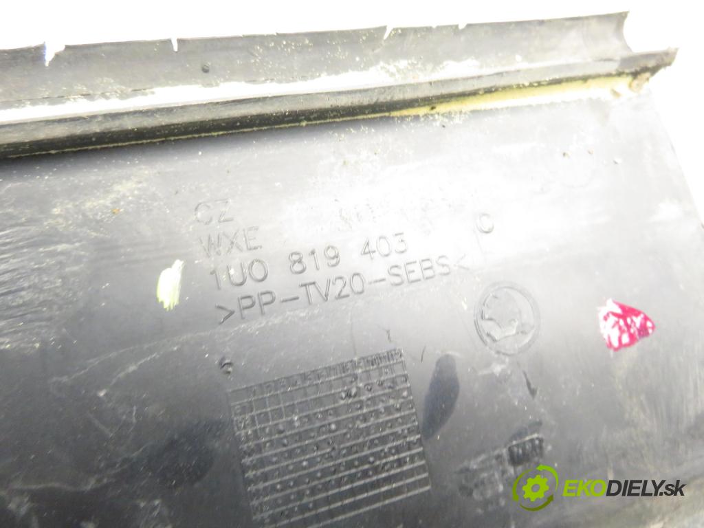 SKODA OCTAVIA I Combi (1U5) KOMBI 2005 66,00 1.9 TDI 90 - ALH 1896,00 Torpédo, plast pod čelné okno 1U0819404C ; 1U0819403C (Torpédo (plast pod čelným sklom))