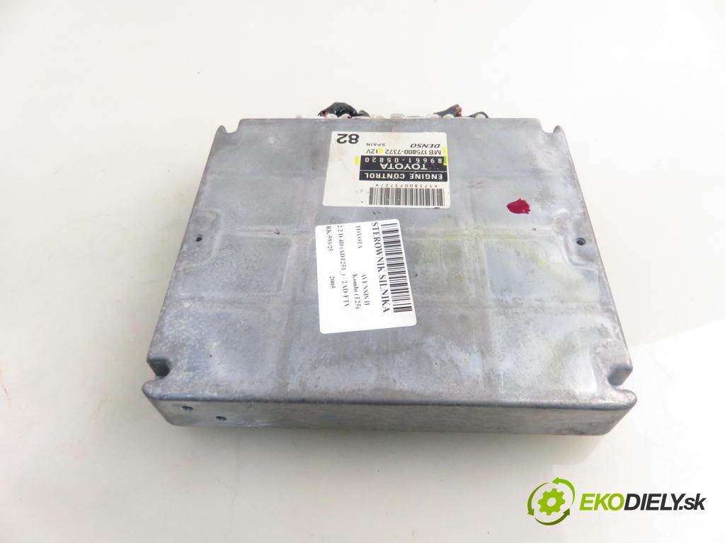 TOYOTA AVENSIS Kombi (_T25_) KOMBI 2005 110,00 2.2 D-4D (ADT251) 150 - 2AD-FTV 2231,00 Riadiaca jednotka Motor 8966105820 ; MB1758007372