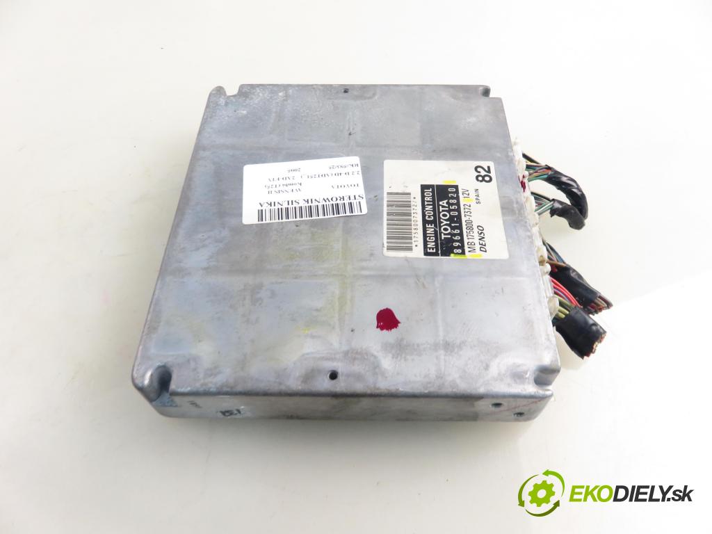 TOYOTA AVENSIS Kombi (_T25_) KOMBI 2005 110,00 2.2 D-4D (ADT251) 150 - 2AD-FTV 2231,00 Riadiaca jednotka Motor 8966105820 ; MB1758007372