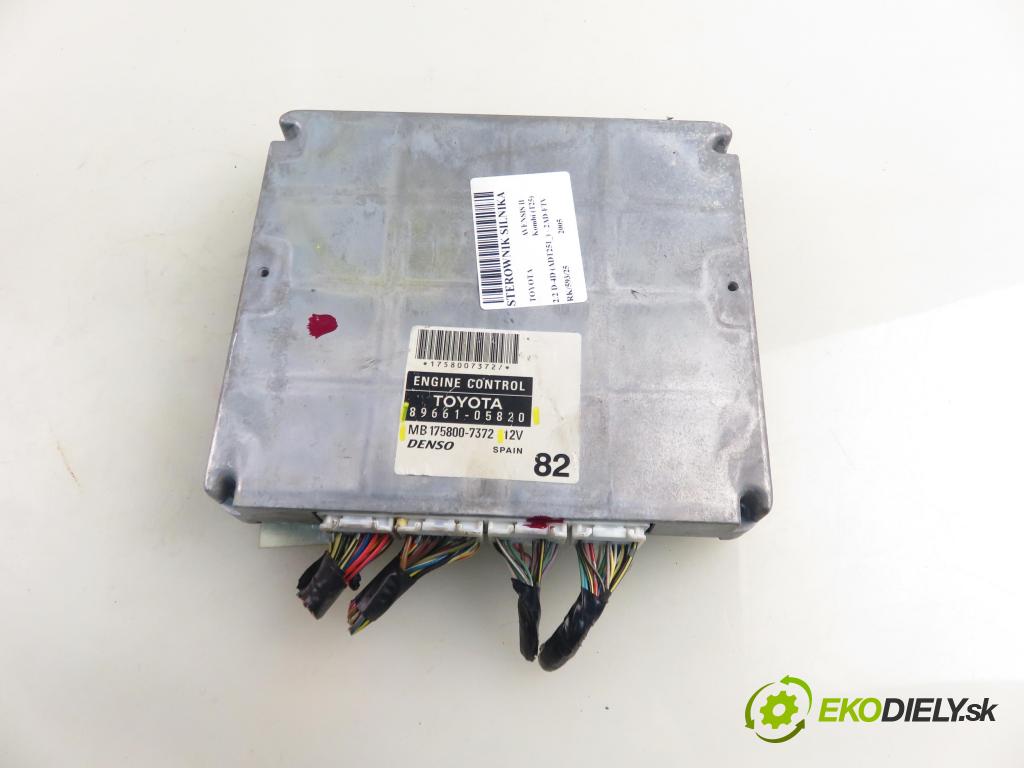 TOYOTA AVENSIS Kombi (_T25_) KOMBI 2005 110,00 2.2 D-4D (ADT251) 150 - 2AD-FTV 2231,00 Riadiaca jednotka Motor 8966105820 ; MB1758007372