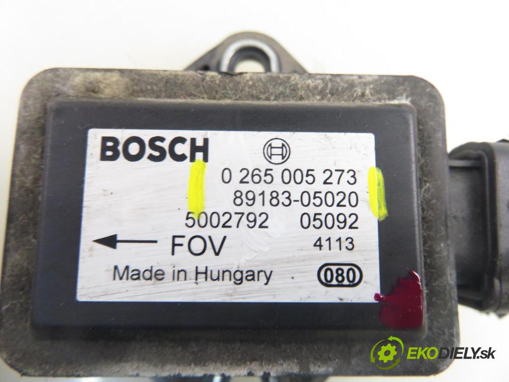 TOYOTA AVENSIS Kombi (_T25_) KOMBI 2005 110,00 2.2 D-4D (ADT251) 150 - 2AD-FTV 2231,00 Snímač ESP 0265005273 ; 8918305020