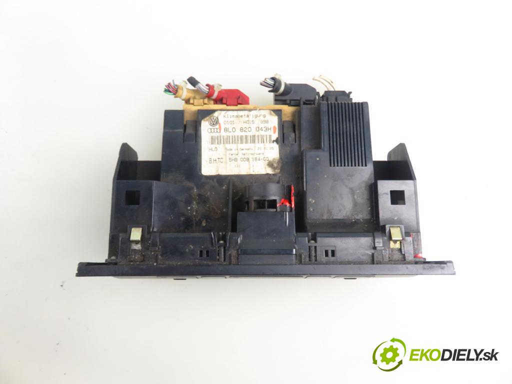 AUDI A3 (8L1) HB 2001 81,00 1.9 TDI - ASV 1896,00 Panel kúrenia KLIMATRONIK 8L0820043H