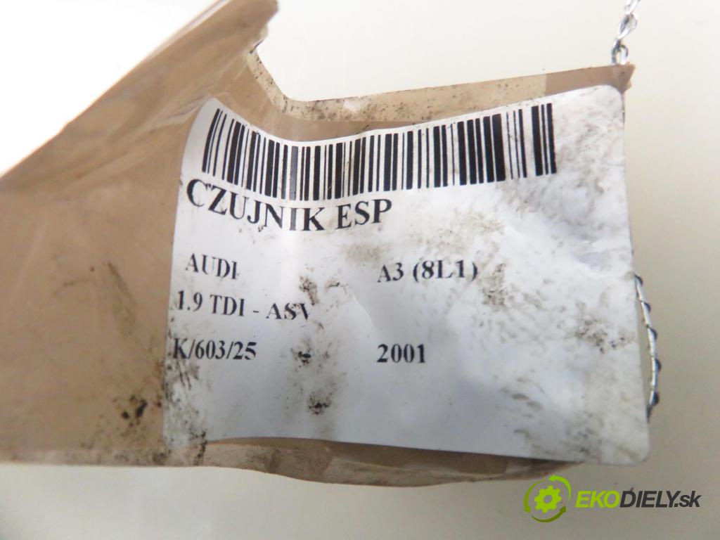 AUDI A3 (8L1) HB 2001 81,00 1.9 TDI - ASV 1896,00 Snímač ESP 1J0907657B ; 10098012121 ; 1J0907651A