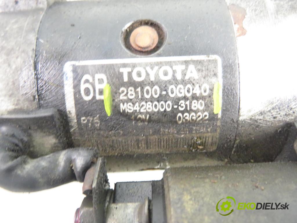 TOYOTA AVENSIS Kombi (_T25_) KOMBI 2005 110,00 2.2 D-4D (ADT251) 150 - 2AD-FTV 2231,00 startér 281000G040 ; MS4280003180 (Startéry)