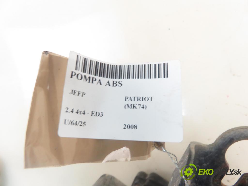 JEEP PATRIOT (MK74) SUV 2008 125,00 2.4 4x4 - DOHC 16V Dual VVT (ED3) 2360,00 Pumpa ABS P68028215AC (Pumpa ABS)